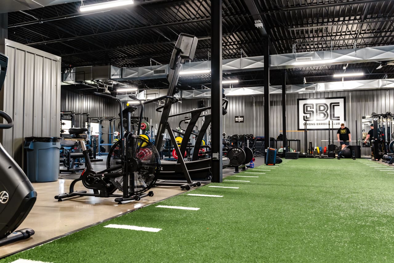 Olympic weightlifting platform at Strong Barbell Club Manhattan